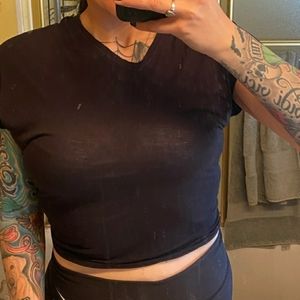 Lululemon Black Tie T Shirt